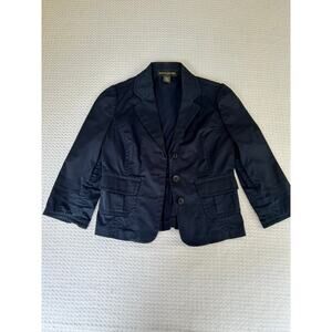 Navy Banana Republic Blazer with 3/4 Sleeve